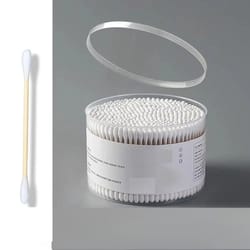 double-ended cotton swabs, pointed round tips for makeup, ear cleaning, pet care, hygienic disposable swab sticks