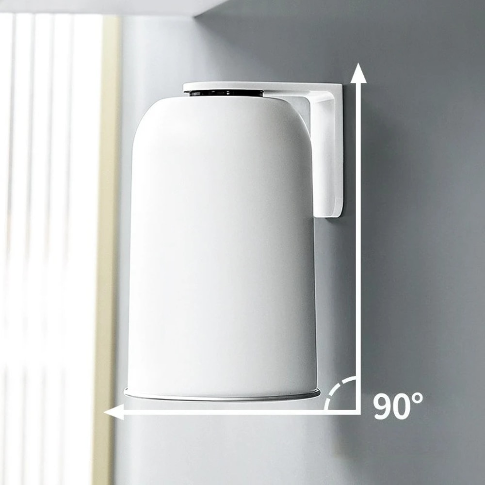 Magnetic Mouthwash Cup Stainless Steel Tooth Brushing Cup Large Capacity Wall Mounted No Punching H 2