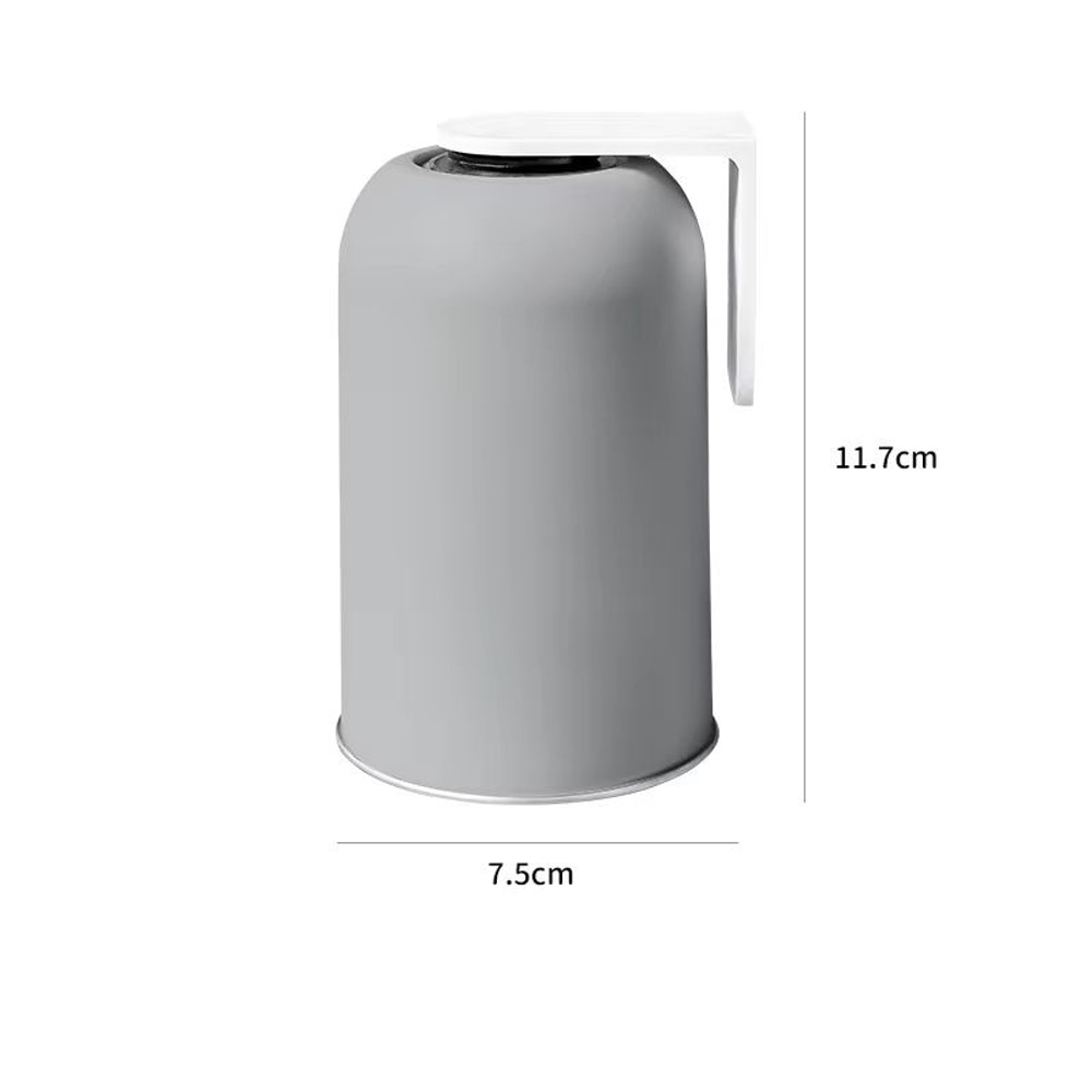 Magnetic Mouthwash Cup Stainless Steel Tooth Brushing Cup Large Capacity Wall Mounted No Punching H 6