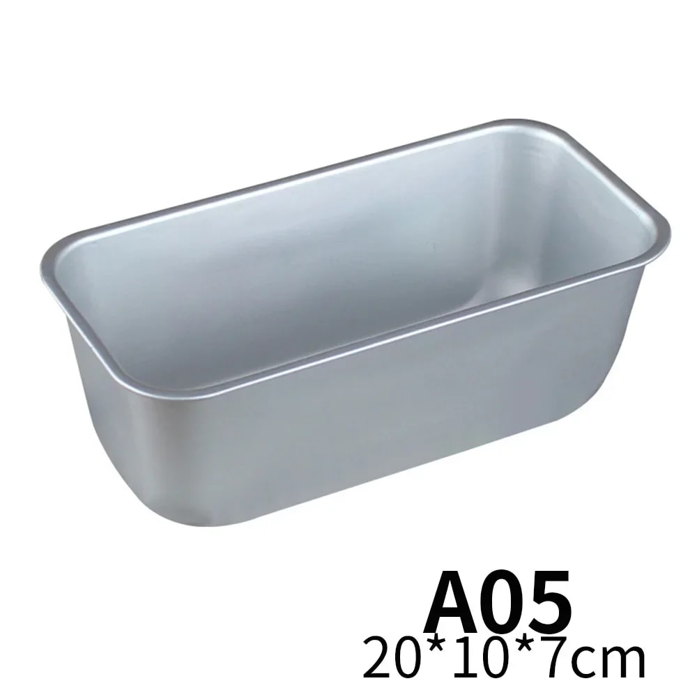 Aluminium Rectangle Baking Cake Mold Non Stick Loaf Pan Bread Tin Tray Brownie Pastry Baking Gadget 9