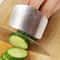 Stainless Steel Finger Protector Kitchen Knife Cutting Safe Gadget Durable Chop Shield For Cooking 5