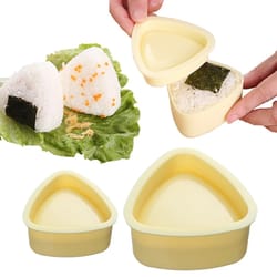 triangles sushi mold, onion rice ball food press, bento kitchen gadget, onigiri maker set, frame kit tools