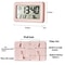 Mini Digital Clock With Temperature And Humidity Portable Desk Clock Electronics Thermometer Hygrom