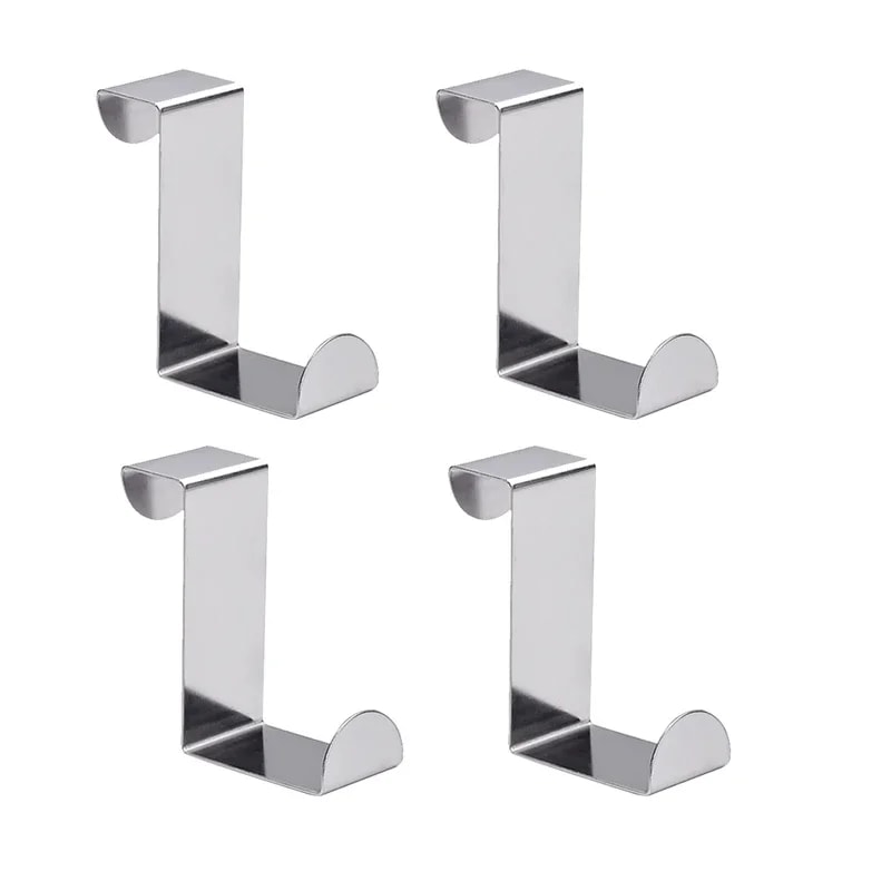 Z Shaped Stainless Steel Bathroom Cabinet Hook Home Kitchen Accessories Organizer Rear Hanger Keych 6
