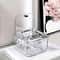 Clear Acrylic Hair Accessories Organizer Storage Box For Headbands Bows Cotton Swabs Bathroom Organ