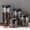 Coffee Bean Sealed Jar, Glass Kitchen Storage, Moisture-Proof, Vacuum Pressed Tea Rice Peanut Storage