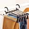 Telescopic Folding Pants Rack Multilayer Pants Hanger Household Magic Pants Clip For Wardrobe Stora 3