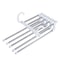 Telescopic Folding Pants Rack Multilayer Pants Hanger Household Magic Pants Clip For Wardrobe Stora 5