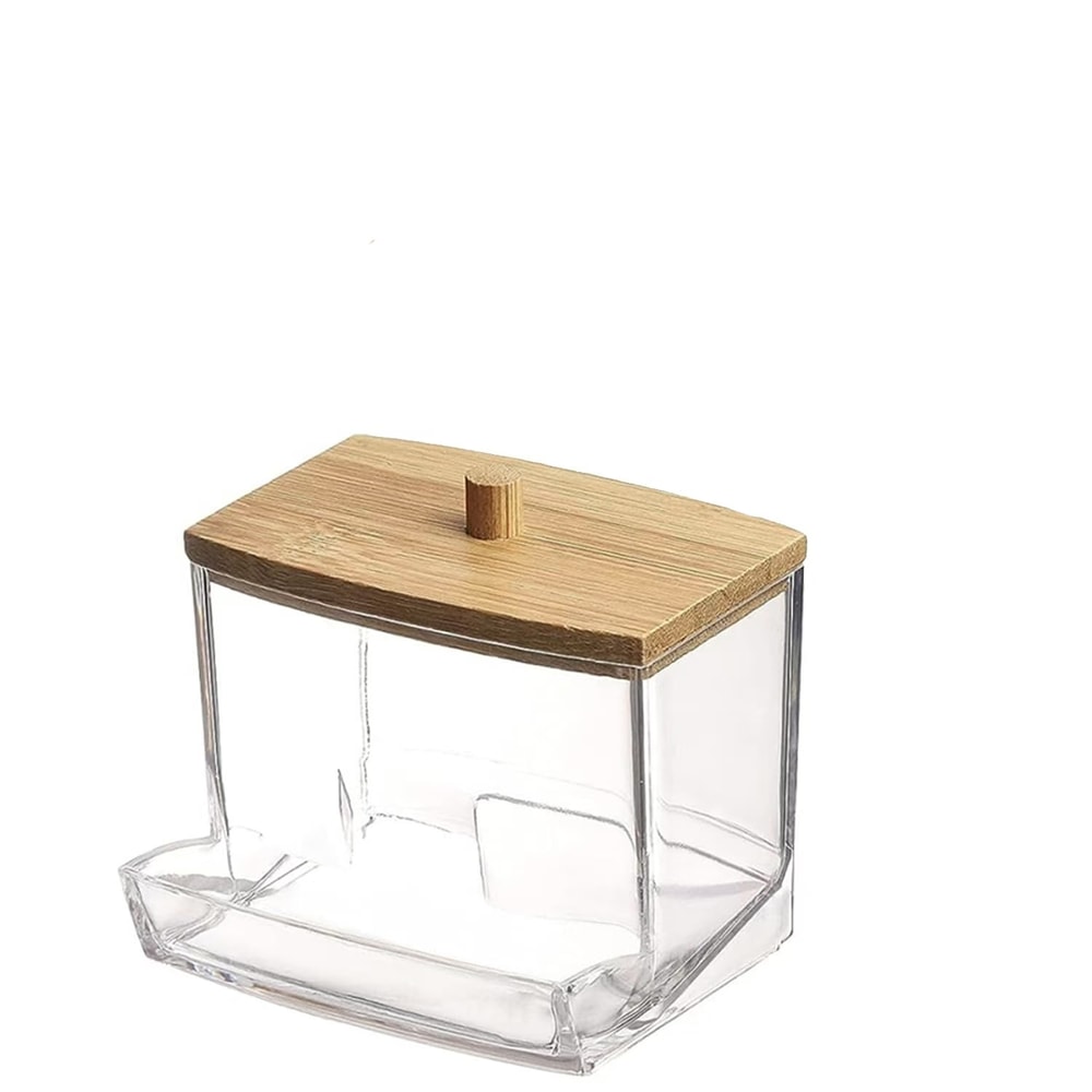 Desktop Square Cotton Swab Dental Floss Storage Box Portable Plastic Waterproof Household Organizer 5