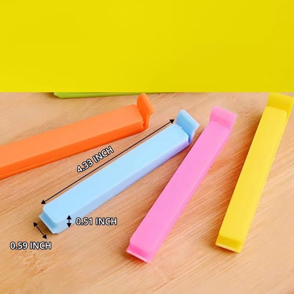 Portable Kitchen Storage Food Snack Seal Clips Sealing Bag Clamp Plastic Tool Kitchen Storage Acces 4