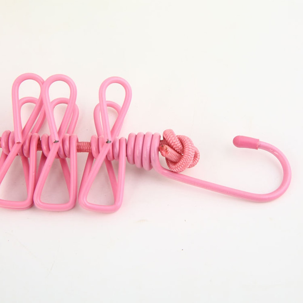 Portable Clothesline With Clips Retractable Laundry Dryer Outdoor Drying Rack For Clothes Cloth Han 3