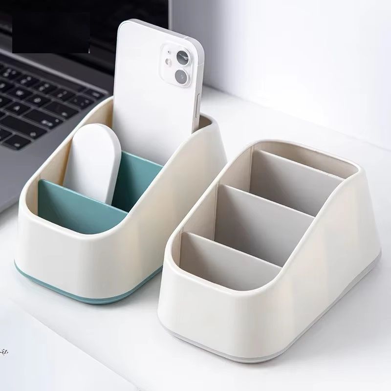 Remote Control Holder Trapezoidal Storage Box TV Remote Organizer Phone Stationery Organizer For Ho 0