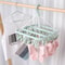 Foldable Drip Hanger Drying Rack For Clothes Plastic Underwear Socks Holder Balcony Bedroom Hanging 2