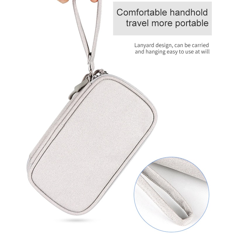 Data Cable Storage Bag Waterproof Travel Organizer Bag USB Charger Case Portable Layers Carry Bag C 3