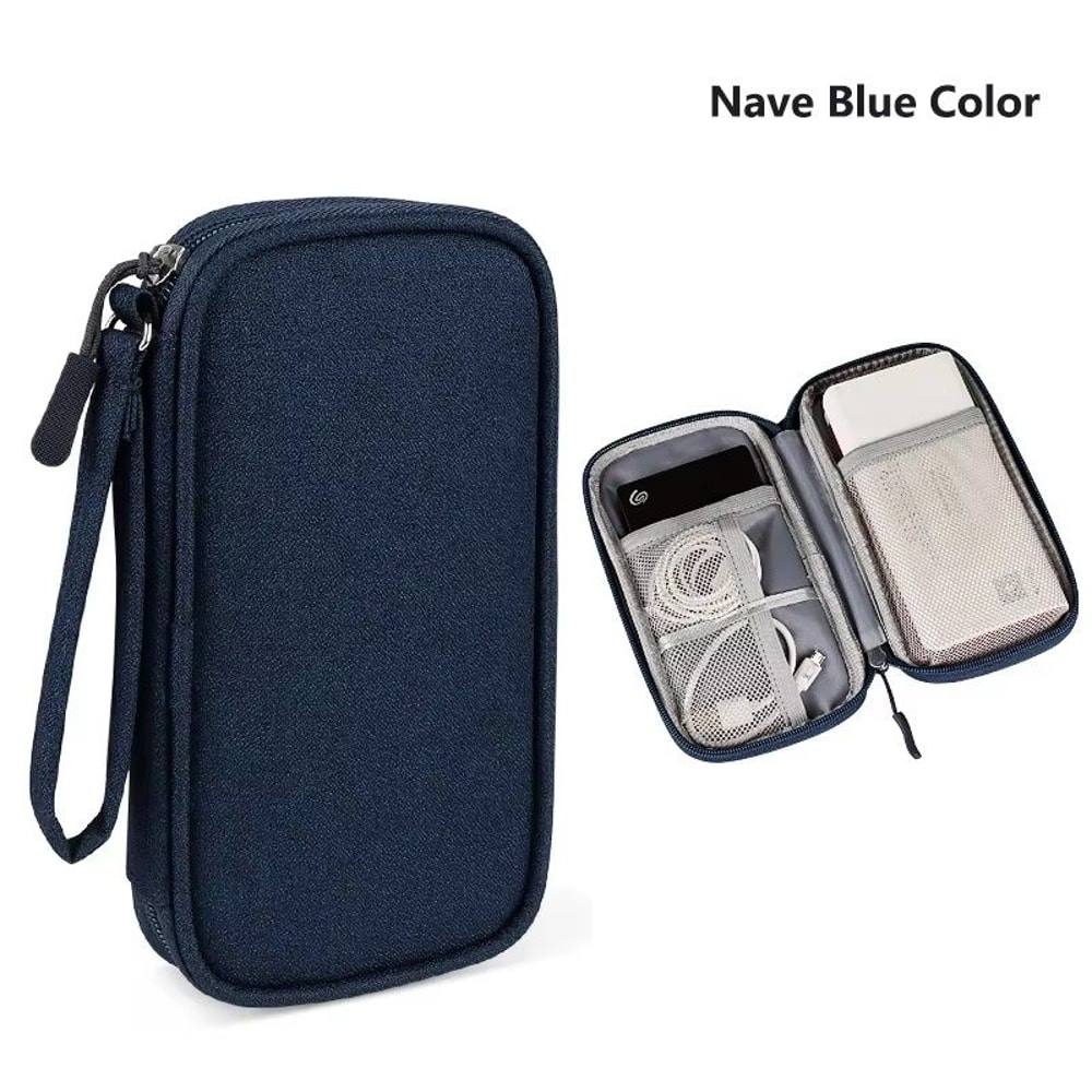 Data Cable Storage Bag Waterproof Travel Organizer Bag USB Charger Case Portable Layers Carry Bag C 6