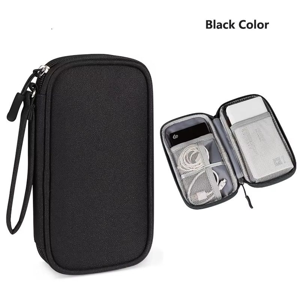 Data Cable Storage Bag Waterproof Travel Organizer Bag USB Charger Case Portable Layers Carry Bag C 7