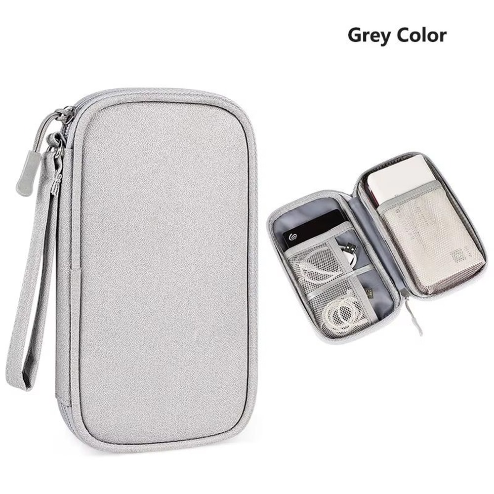 Data Cable Storage Bag Waterproof Travel Organizer Bag USB Charger Case Portable Layers Carry Bag C 8