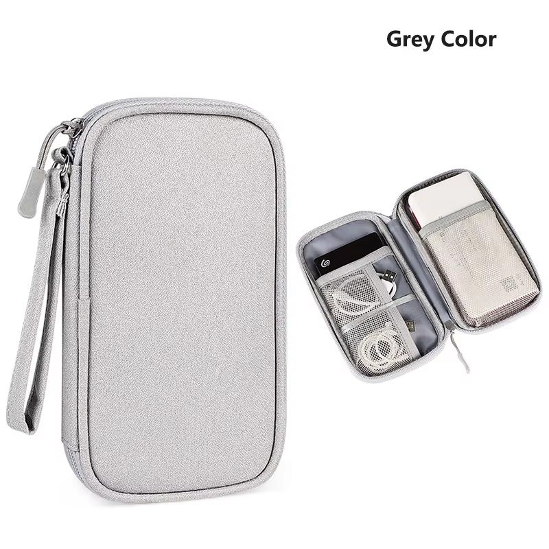 Data Cable Storage Bag Waterproof Travel Organizer Bag USB Charger Case Portable Layers Carry Bag C 8