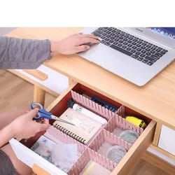 adjustable storage partition board, plastic drawer divider, combination partition board, space saving cabinet organizer