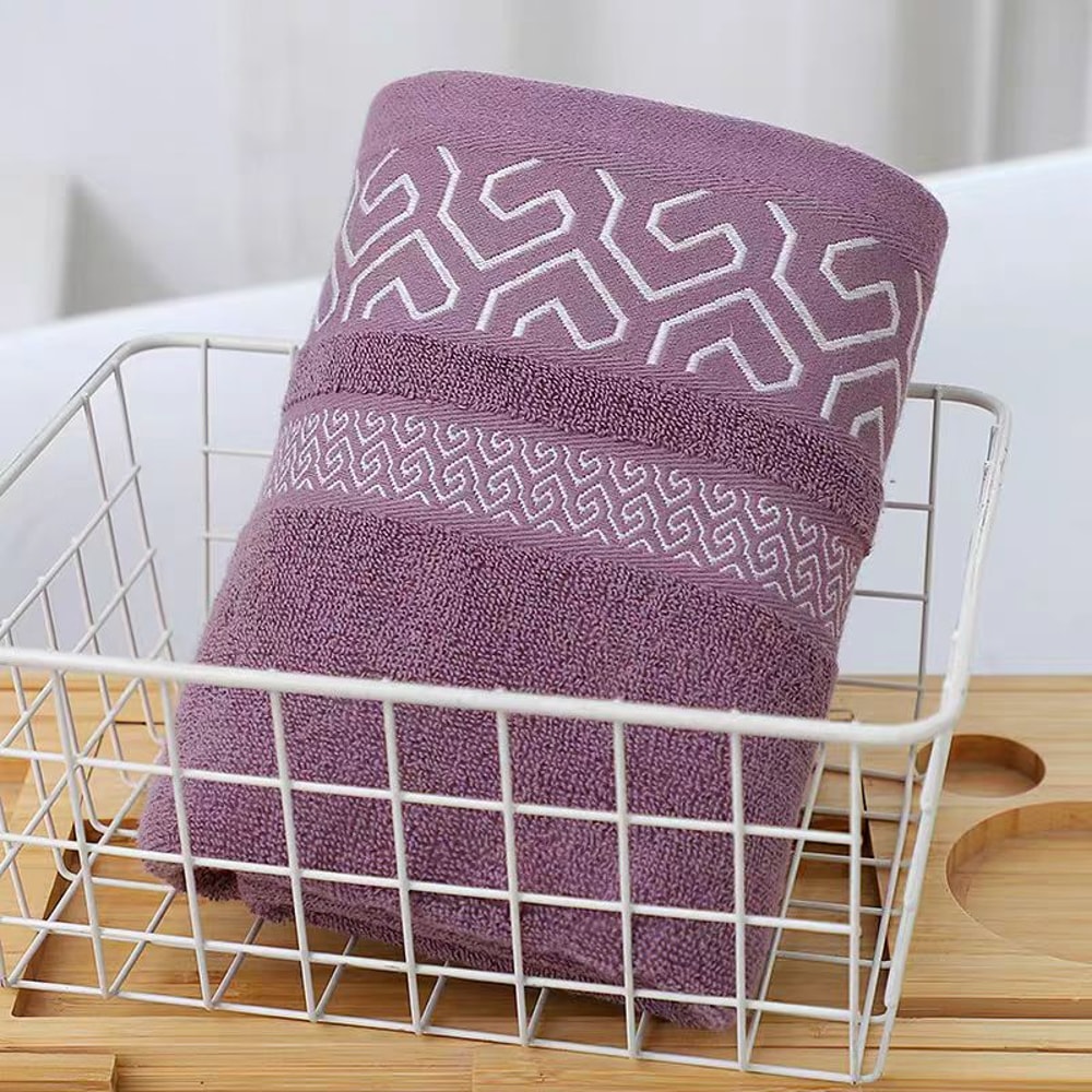 Soft Absorbent New Pure Cotton Thick Bath Towel No Shedding Colorful Bathroom Linen Premium Quality 3