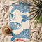 Super Soft Sardine Print Beach Towel Blue Retro Design Microfiber For Beach Swimming Pool Yoga 2