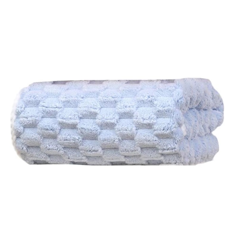 Coral Velvet Towel Cloud Grid Towel Soft Absorbent Thickened Bath Towel Household Face Washing Towe 8