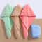 Microfiber Hair Towel Super Absorbent Hair Towel Fast Drying Hair Wraps Care Cap Button Women Bathr 1