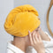 Microfiber Hair Towel Super Absorbent Hair Towel Fast Drying Hair Wraps Care Cap Button Women Bathr 2