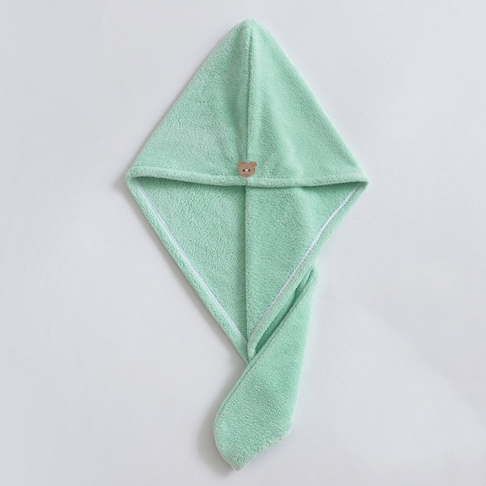 Microfiber Hair Towel Super Absorbent Hair Towel Fast Drying Hair Wraps Care Cap Button Women Bathr 11