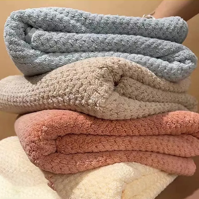 Premium Microfiber Pineapple Grid Towels Soft Highly Absorbent Hand Use Quick Drying Ideal For Bath 4