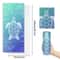 Microfiber Beach Towel Quick-Drying Absorbent Bath Towel, Blue Turtle Pattern for Travel and Swimming Pool