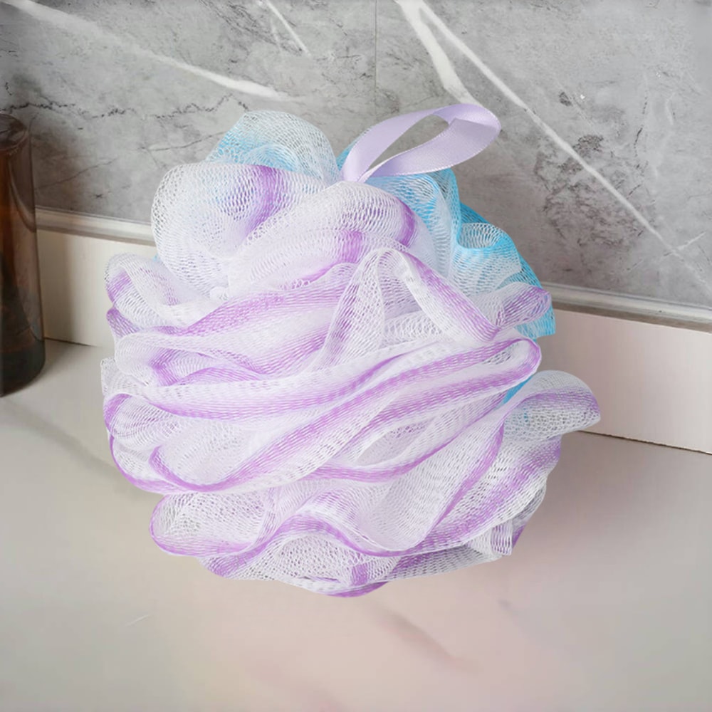 Exfoliating Bath Sponge Set Soft Mesh Bath Loofah Shower Sponge Balls Bathroom Supplies For Women M 7