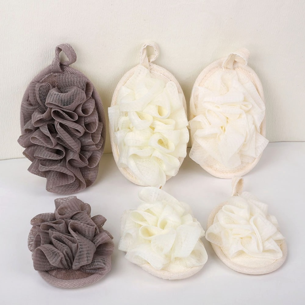 Bath Scrubber For Body Loofah Ball Shower Body Wash Ball Massage Bath Flower Towel For Scrub And Bo 0