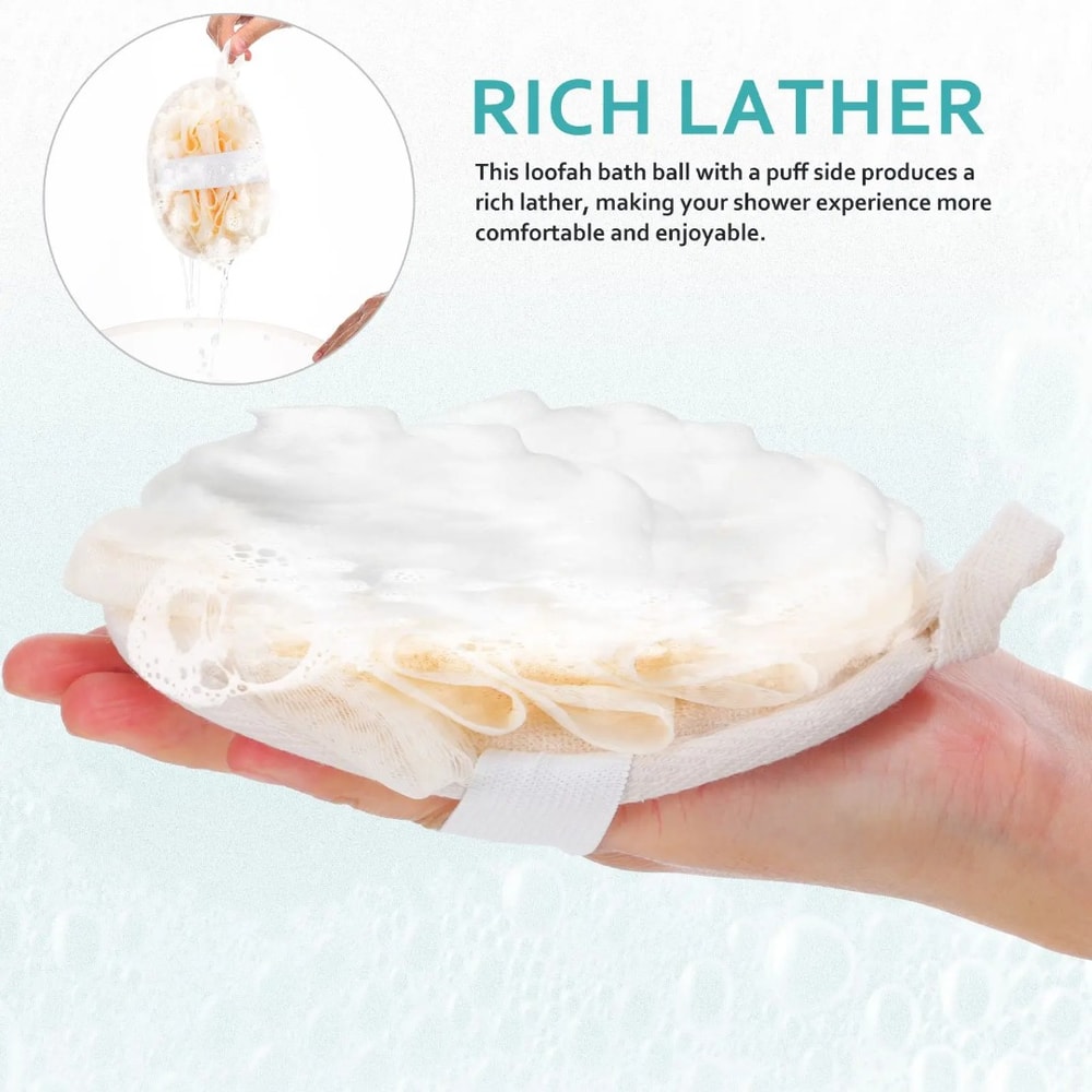Bath Scrubber For Body Loofah Ball Shower Body Wash Ball Massage Bath Flower Towel For Scrub And Bo 4