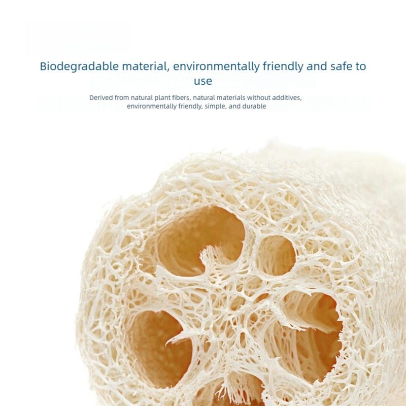 Wood Pulp Cotton Dishwashing Cloth, Natural Loofah, Double-Sided Scrubbing Rag for Household Cleaning