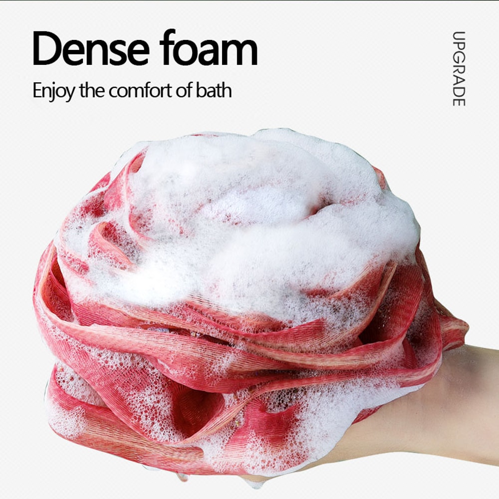 Rose Flower Bath Flower Foaming Net Soft Mesh Bath Sponge Ball Exfoliating Body Cleaner Lanyard Des