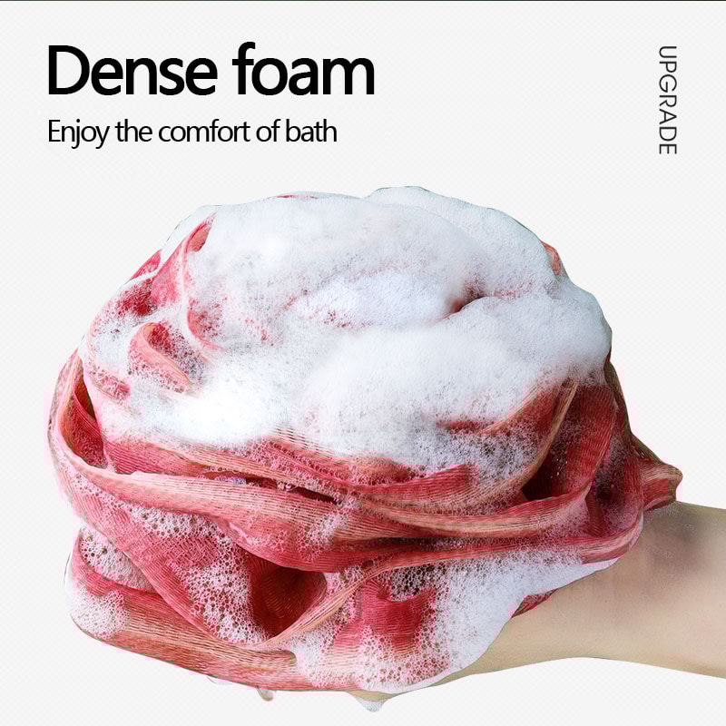 Rose Flower Bath Flower Foaming Net Soft Mesh Bath Sponge Ball Exfoliating Body Cleaner Lanyard Des