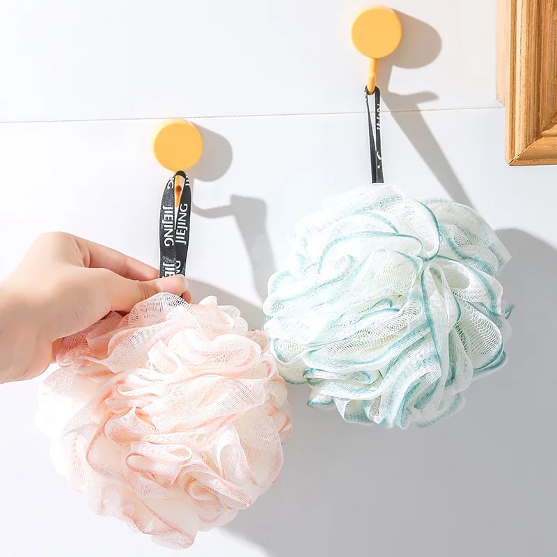 Soft Mesh Bath Sponge Balls Comfortable Large Flower Bubble Shower Rub Exfoliating Scrubbers Bath B 1