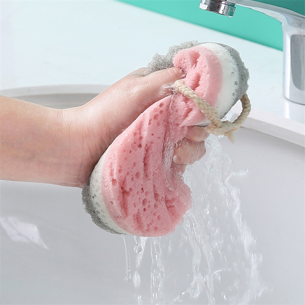 Sponge Bath Ball Shower Rub For Whole Body Exfoliation Massage Brush Scrubber Body Brush Bathroom A
