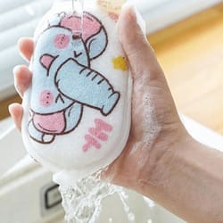 baby bath brushes sponge for newborns, children's scrubbing towel, cartoon bath ball, baby care items