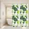 Fresh And Natural Style Turtle Leaf Bathroom Curtain Green Bathroom Space Blocks Privacy And Aesthe 0