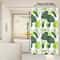 Fresh And Natural Style Turtle Leaf Bathroom Curtain Green Bathroom Space Blocks Privacy And Aesthe 2