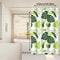 Fresh And Natural Style Turtle Leaf Bathroom Curtain Green Bathroom Space Blocks Privacy And Aesthe 2
