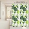 Fresh And Natural Style Turtle Leaf Bathroom Curtain Green Bathroom Space Blocks Privacy And Aesthe 4