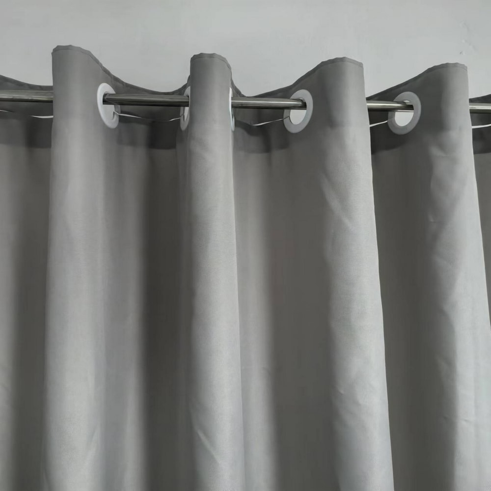 Minghe No Hook Shower Curtain, Heavy Duty Cloth, Hotel Quality Fabric Bathroom Shower Curtain