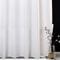 White Polyester Waffle Shower Curtain Waterproof Solid Color Toilet Curtain, No Drilling Summer Shower Curtain for Hotel
