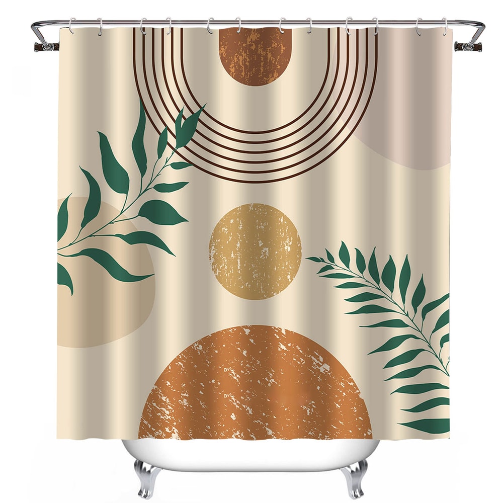 Double Layer Waterproof Shower Curtain With Large Ring Hooks And Snapin Liner For Bathroom Decor 6