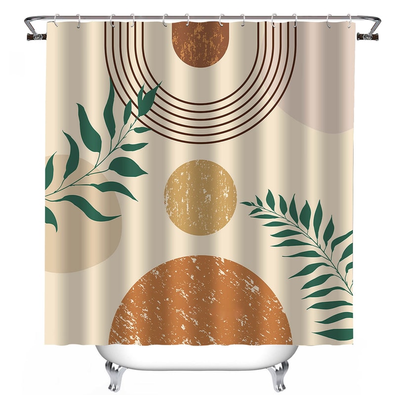Double Layer Waterproof Shower Curtain With Large Ring Hooks And Snapin Liner For Bathroom Decor 6