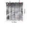 Christmas White Snowman Shower Curtain with Hooks, Waterproof Shower Partition Curtain