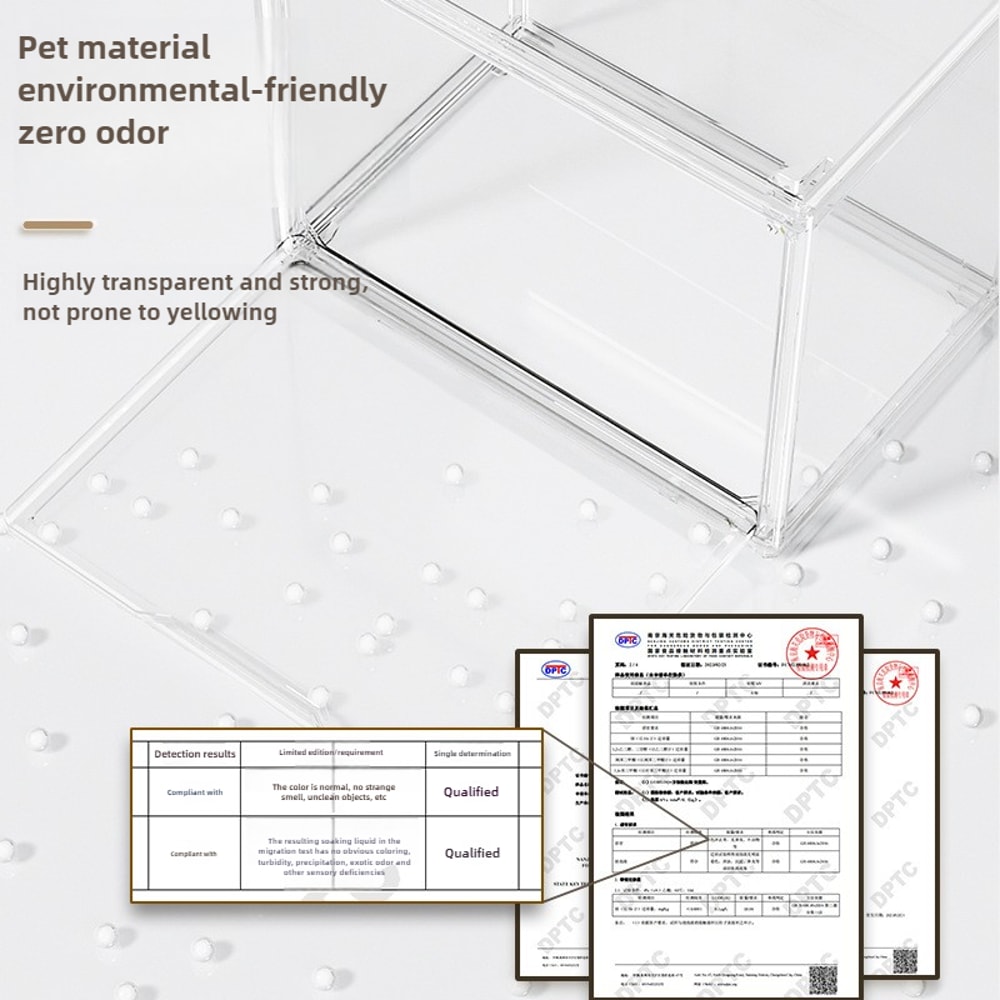 Transparent Bookshelf Storage Box Large Capacity Acrylic Display Cabinet Dustproof CD Album Magazin 3